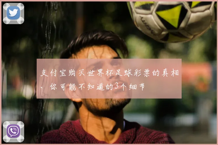 支付宝购买世界杯足球彩票的真相，你可能不知道的3个细节